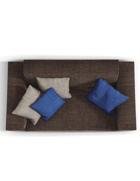Voile de fond en bois pour bureau X2 avec crédence - Officity