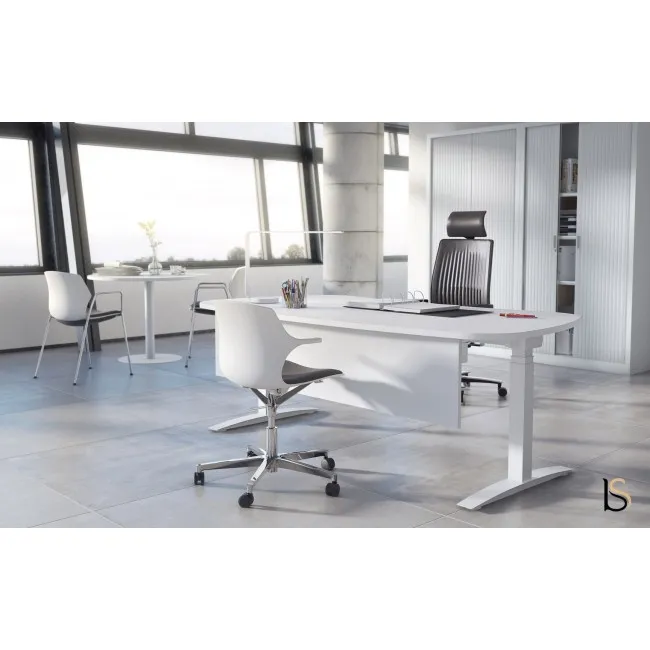 Bureau réglable en hauteur angles arrondis - Mobel Linea