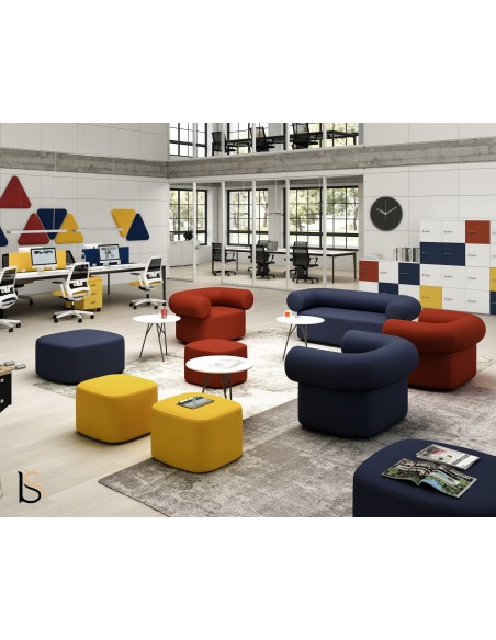 Fauteuil manager, axe décentré tout résille modèle Fabio – Sitek.