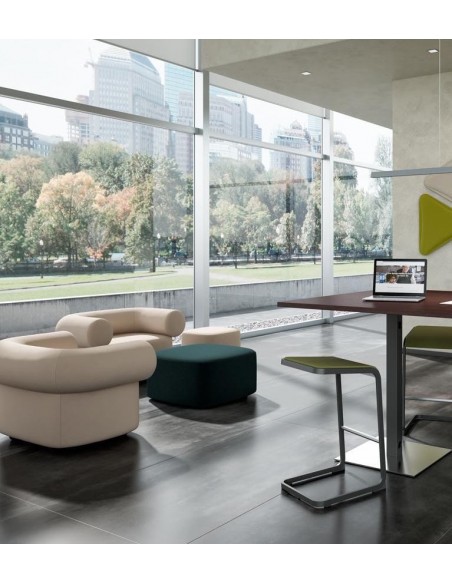 Fauteuil manager, axe décentré tout résille modèle Fabio – Sitek.