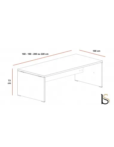 Bureau de Direction TAK finition ébénisterie – Mobel Linea