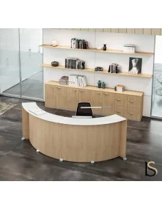 Banque d'accueil courbe Glass – Quadrifoglio.