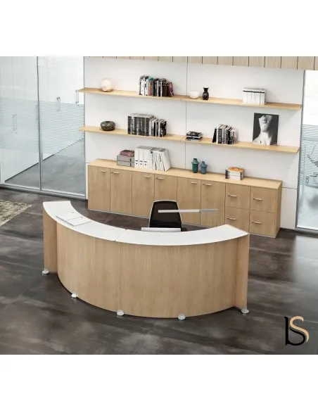 Banque d'accueil courbe Glass – Quadrifoglio.