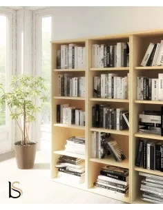 Étagère haute en bois – Mobel Linea