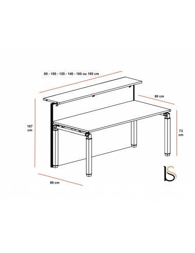 Banque d'accueil droite ROCK Pano – Mobel Linea.
