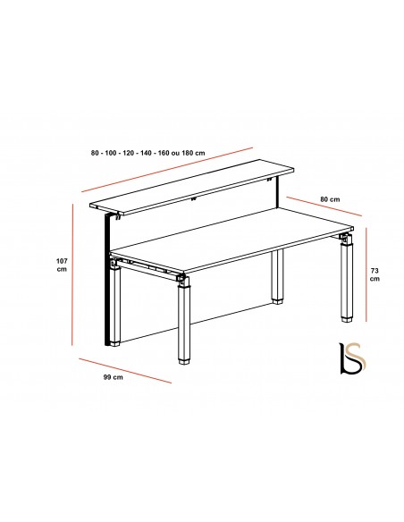 Banque d'accueil droite ROCK Pano – Mobel Linea.