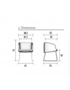 Fauteuil d’accueil Nest - Mobel Linea 2