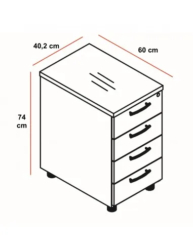 Grand caisson pour dossiers suspendus - MDD