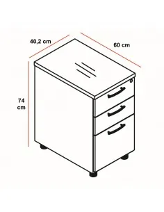 Grand caisson pour dossiers suspendus - MDD 2