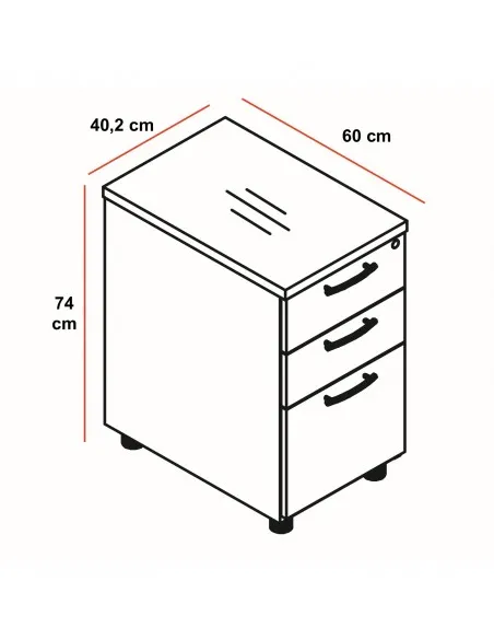 Grand caisson pour dossiers suspendus - MDD