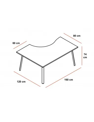 Bureau compact Ogi A - MDD
