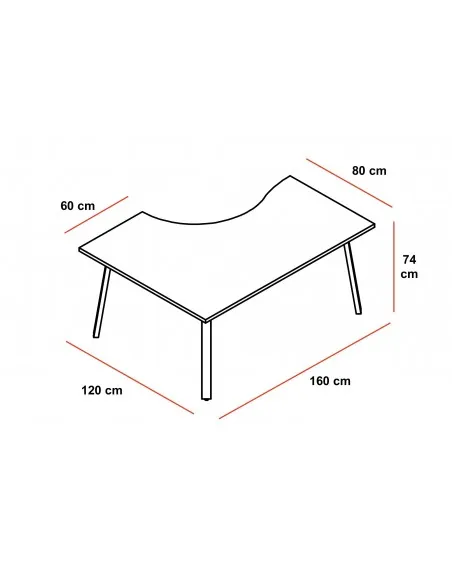 Bureau compact Ogi A - MDD