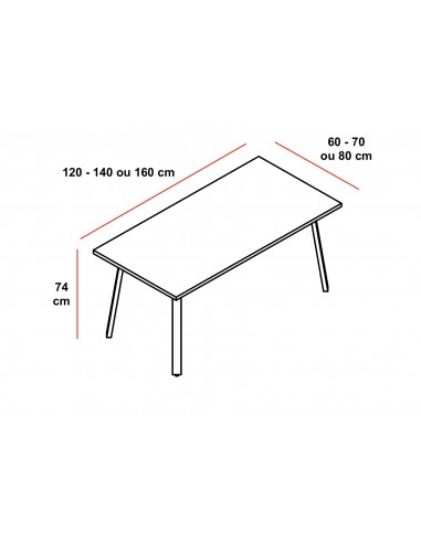 Bureau individuel Ogi A - MDD