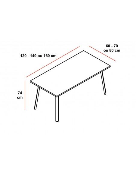 Bureau individuel Ogi A - MDD