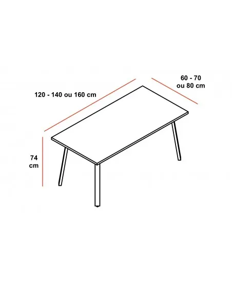 Bureau individuel Ogi A - MDD
