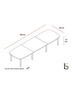Table de réunion Yan C – MDD 2