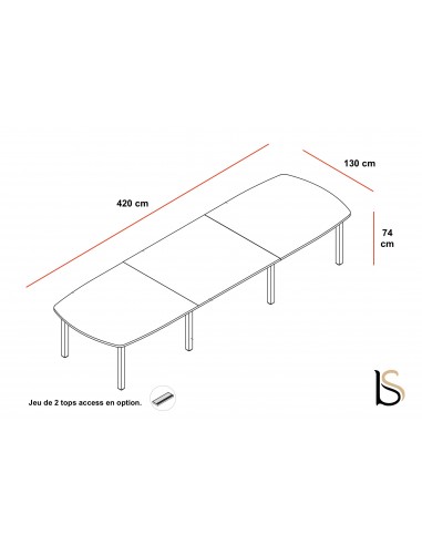 Table de réunion Yan C – MDD