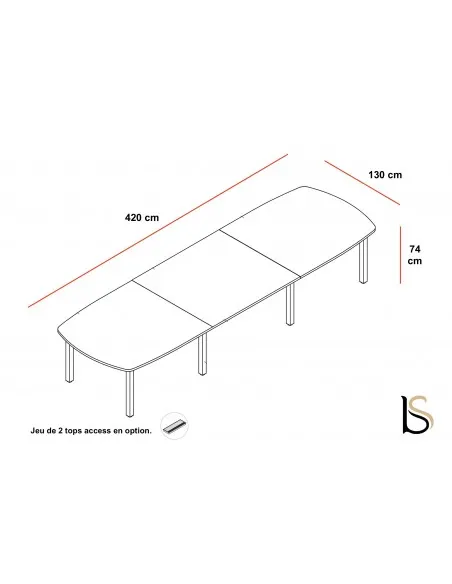 Table de réunion Yan C – MDD