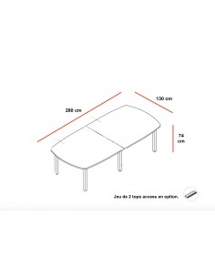 Table de réunion Yan – MDD 2