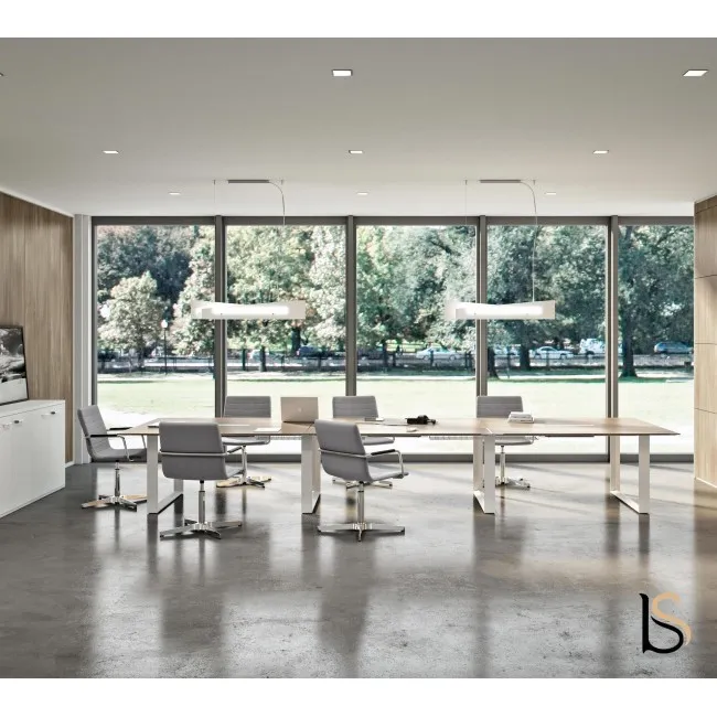 Grande table de réunion rectangulaire X7– Officity.