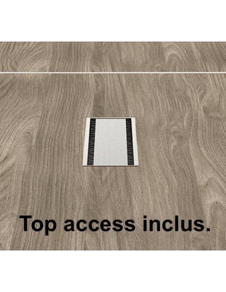 Grande table de réunion rectangulaire X7– Officity.