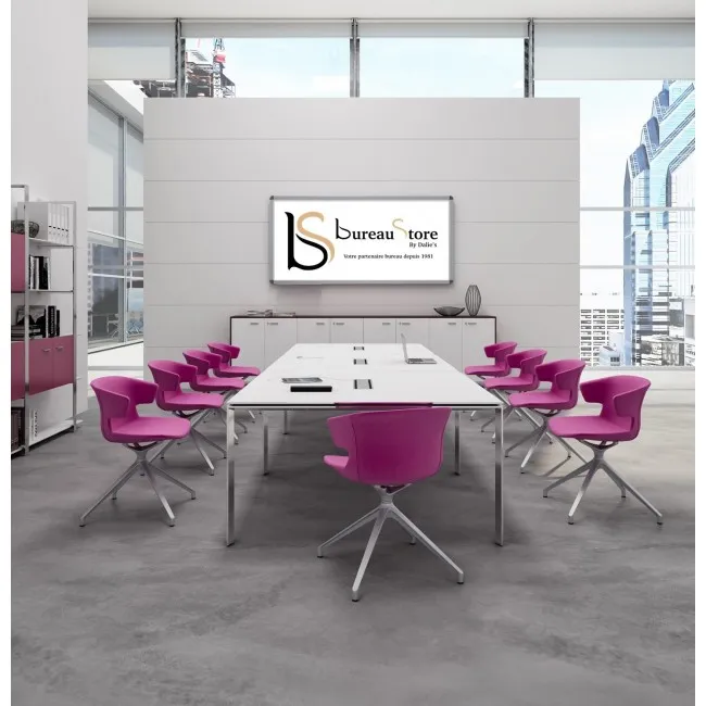 Grande table de réunion rectangulaire X7– Officity.