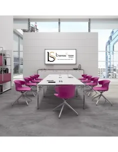Grande table de réunion rectangulaire X7– Officity.