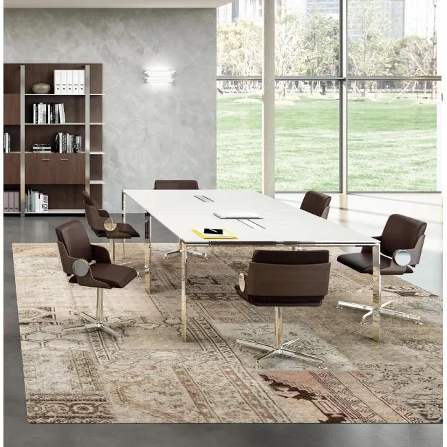 Grande table de réunion rectangulaire X7– Officity.
