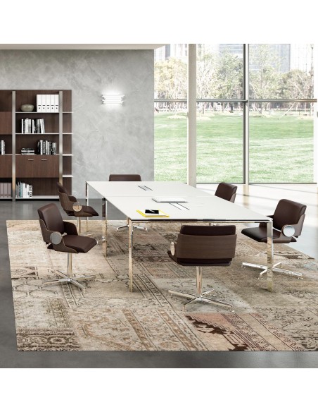 Grande table de réunion rectangulaire X7– Officity.