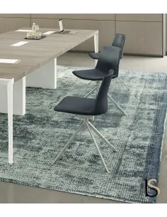 Fauteuil de réunion avec piètement luge, modèle Moon – SITEK.
