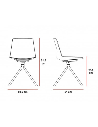 Fauteuil de réunion avec piètement luge, modèle Moon – SITEK.
