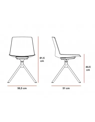 Fauteuil de réunion avec piètement luge, modèle Moon – SITEK.