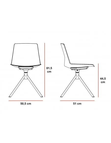 Fauteuil de réunion avec piètement luge, modèle Moon – SITEK.