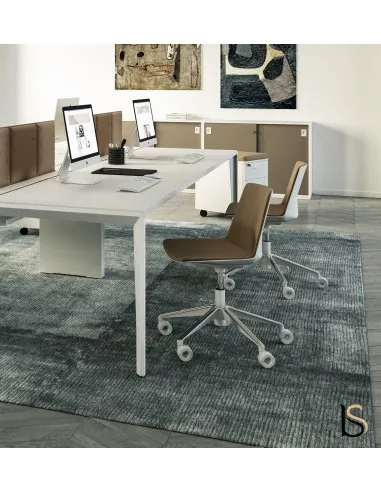 Fauteuil de direction pour visiteur en cuir modèle Dylan