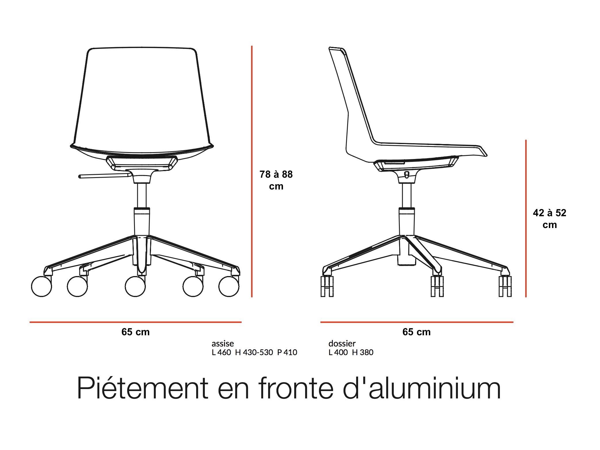 Chaise A Roulettes Clue Offisit Sieges De Bureau Offisit