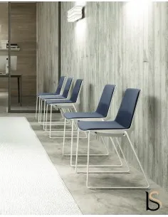 Fauteuil visiteur en cuir modèle Quentin - SITEK