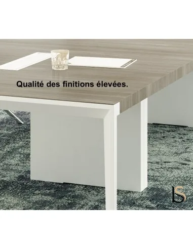 Fauteuil visiteur en cuir, modèle Ricky - Sitek