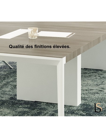 Fauteuil visiteur en cuir, modèle Ricky - Sitek