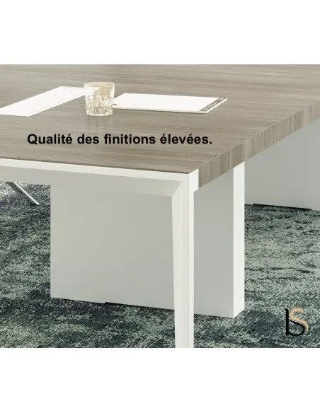 Fauteuil visiteur en cuir, modèle Ricky - Sitek