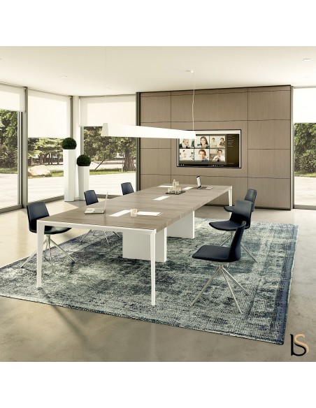 Fauteuil visiteur en cuir, modèle Ricky - Sitek