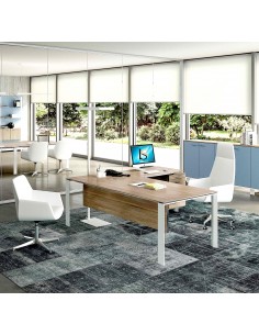 Bureau de direction X7 avec retour et caisson – Officity