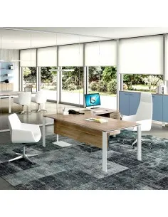Bureau de direction X7 avec retour et caisson – Officity