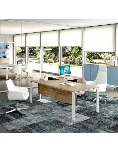 Bureau de direction X7 avec retour et caisson – Officity