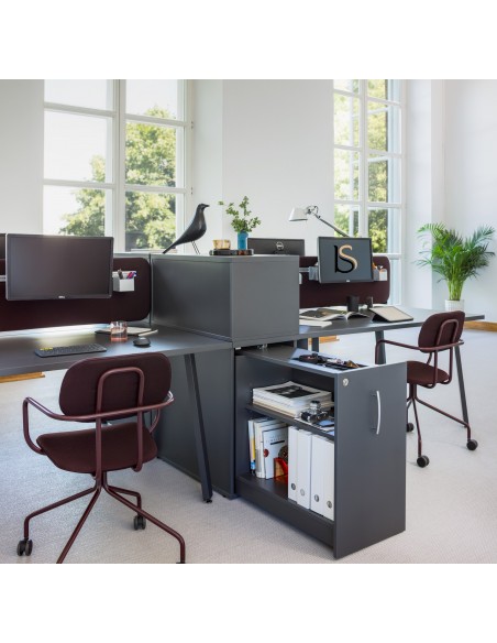 Caisson hauteur bureau maxi rangement - MDD