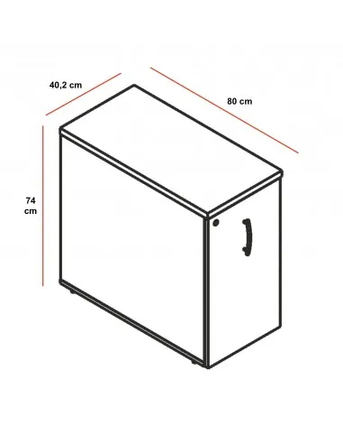 Caisson hauteur bureau maxi rangement - MDD