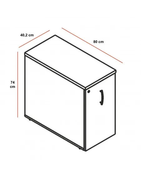 Caisson hauteur bureau maxi rangement - MDD