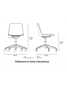 Siège à roulettes CLUE – Offisit 2