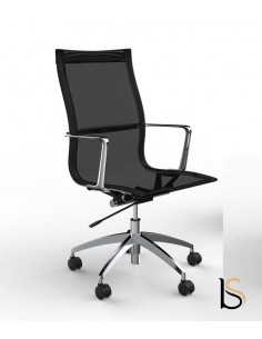 Fauteuil de direction Evole en résille – Mobel Linea