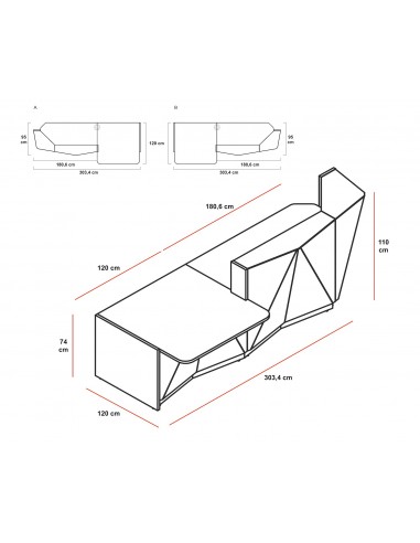 Banque d'accueil droite Alpa avec PMR - MDD