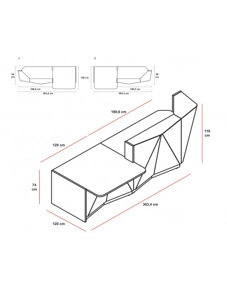 Banque d'accueil droite Alpa avec PMR - MDD